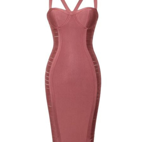 Cut Out Hip Detail Bandage Dress - Picture 2 of 4